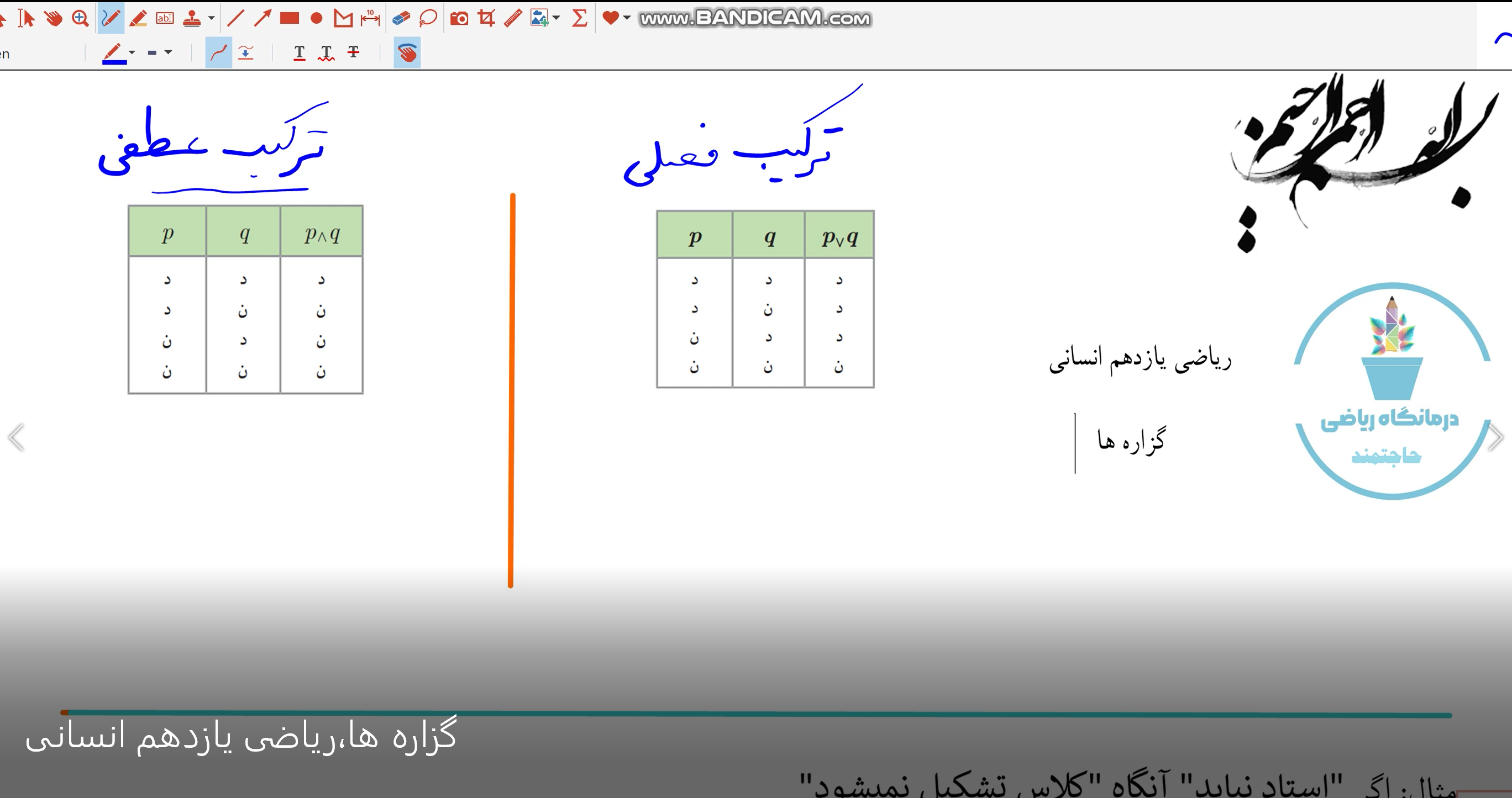 گزاره ها- یازدهم انسانی